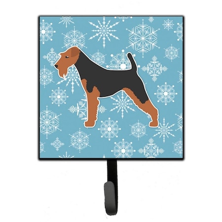 Carolines Treasures Winter Snowflake Welsh Terrier Leash or Key Holder BB3485SH4